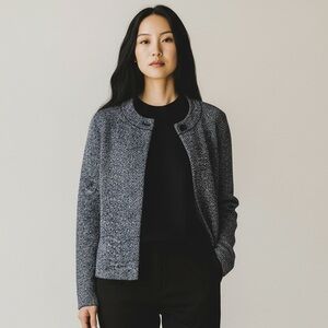 Jones New York Collection Knit Women’s Navy Blue 1 Button Cardigan.Size M SKU416